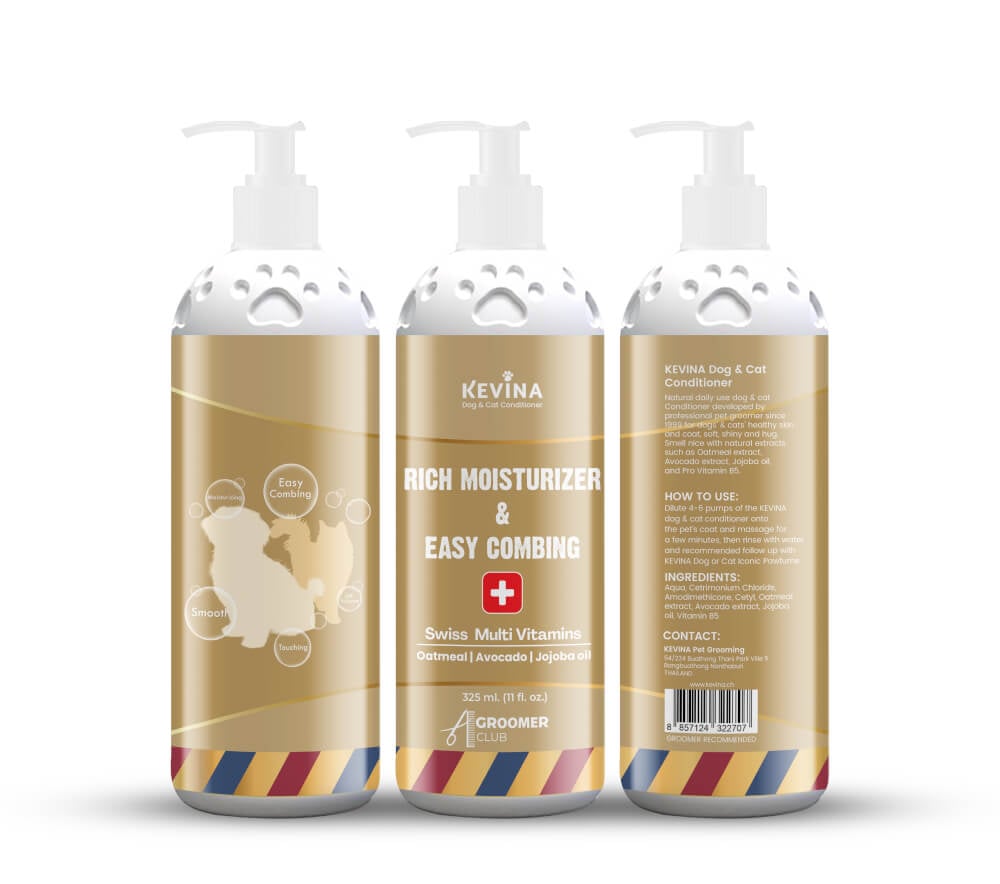 ครีมนวดขนสุนัขและแมว KEVINA สูตรลดขนพันกัน หวีง่าย ขนาด 325 ML._1